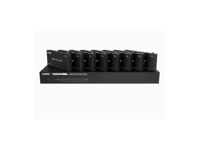 Alt view image 3 of 3 - Professional audio and video converter, distributor, network transmission extender, digital operating room expert, 1 input to 8 outputs 4K 60 network transmission distributor HDBaseT 150-meter extensi