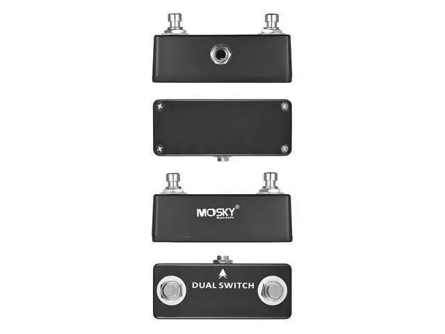Alt view image 3 of 4 - Mosky True Bypass Single Tap Switch Dual Electric Guitar Bass Effect Pedal Bass Guitar Pedal Overdrive For Electric Guitar Parts