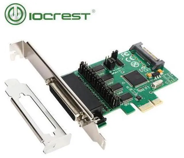 Main image of IOCREST 4 DB-9 serial rs232 ports pcie controller card with 1 TTL port with fan-out cable