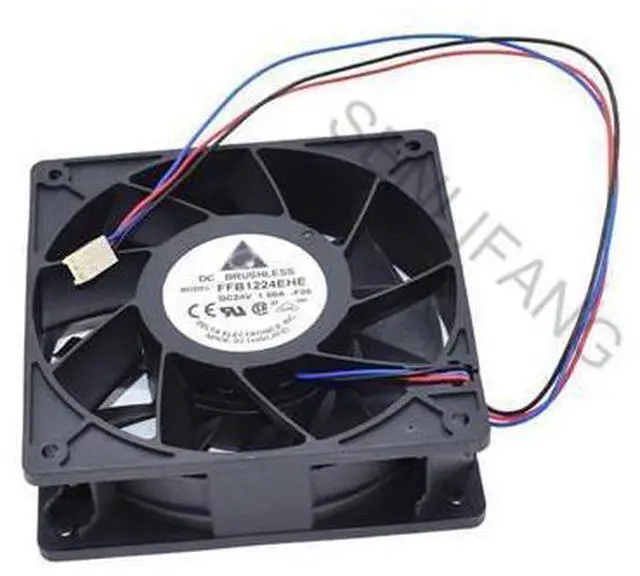 Main image of Genuino FFB1224EHE-F00 24V DC 1.50A 3 cables servidor cuadrado fuerte ventilador de enfriamiento de viento