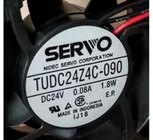 Main image of Ventilador enfriador de servidor, 2 cables, 60x60x25mm, CC 24V, 0,08a, 1,8 W, para SERVO TUDC24Z4C-090