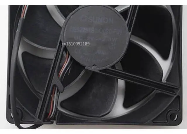 Main image of para EE92251S1-D020-F99 DC 12V 2,0 W 92x92x25mm 3 cables ventilador refrigerador del servidor