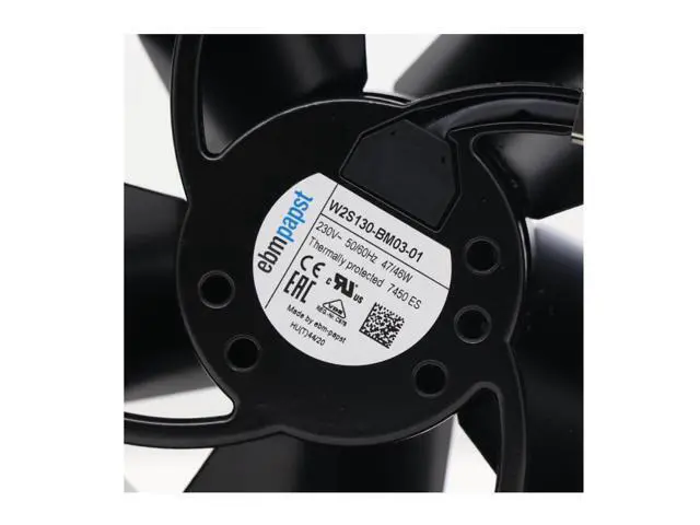 Alt view image 3 of 7 - Original New ebm-papst Fan W2S130-BM03-01 All Memtal 230V 47/46W High Temperature Resistance Axial Fans