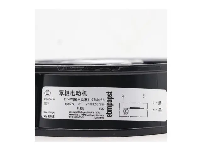 Alt view image 6 of 7 - Original New ebm-papst Fan W2S130-BM03-01 All Memtal 230V 47/46W High Temperature Resistance Axial Fans