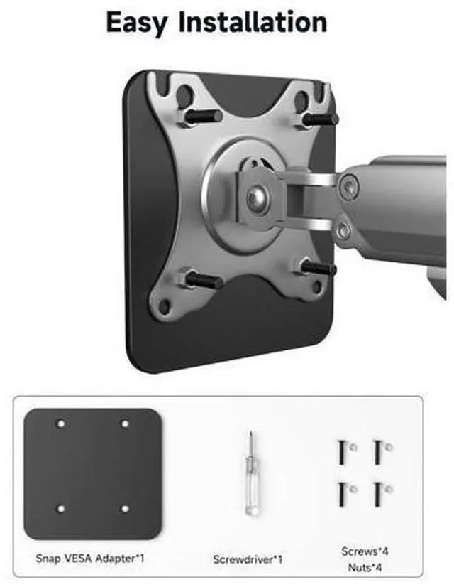 Alt view image 6 of 6 - Snap VESA Adapter FlipGo 13.5" 15.6" & 16" Portable Monitor Dual Screen