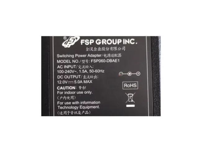Alt view image 2 of 2 - FSP 12V 5A 60W FSP060-DBAE1 FSP060-DIBAN2 LCD Display Power Supply AC Adapter For ASUSTOR AS-202TE Laptop Power Charger
