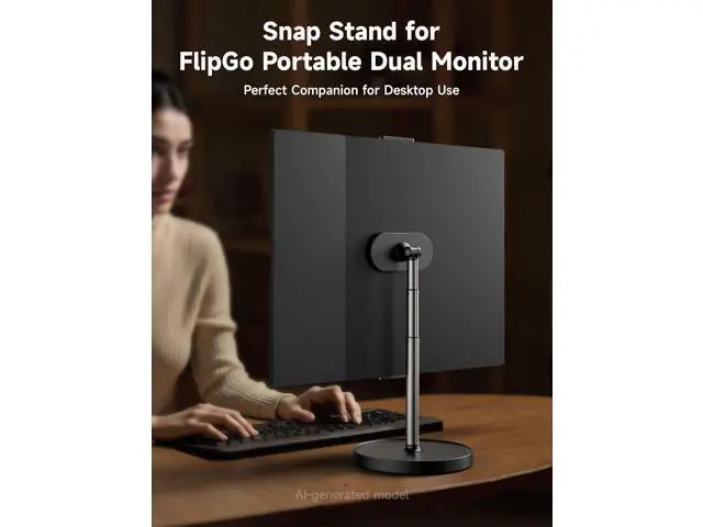 Alt view image 2 of 6 - Upgrade Magnetic Stand for FlipGo 13.5" & 15.6" & 16" Series Laptop Screen Extender, Dual Portable Monitor