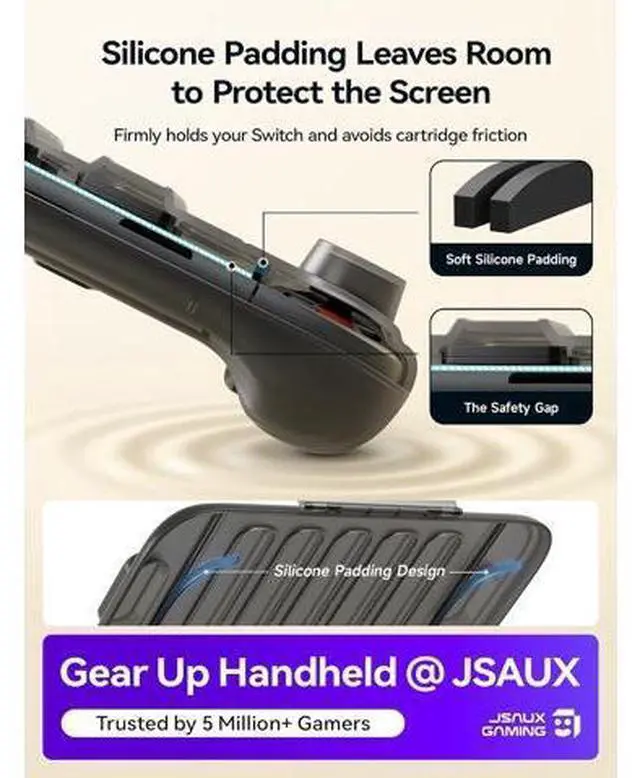 Alt view image 2 of 7 - Protective Carrying Case & 2-Pack Anti-Glare Screen Protector Compatible with Nintendo Switch 2 (2025)