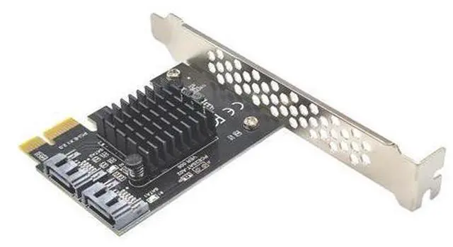 Alt view image 2 of 7 - Weastlinks SATA PCI E Adapter 2 Port SATA 3.0 to PCIe X1 Expansion Adapter Card SATA 3 PCI-e PCI Express Converter ASM1061