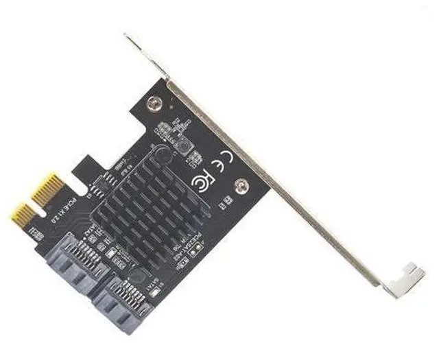 Alt view image 3 of 7 - Weastlinks SATA PCI E Adapter 2 Port SATA 3.0 to PCIe X1 Expansion Adapter Card SATA 3 PCI-e PCI Express Converter ASM1061