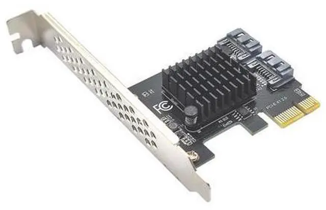 Alt view image 4 of 7 - Weastlinks SATA PCI E Adapter 2 Port SATA 3.0 to PCIe X1 Expansion Adapter Card SATA 3 PCI-e PCI Express Converter ASM1061