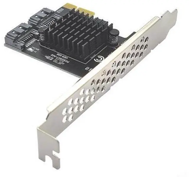 Alt view image 5 of 7 - Weastlinks SATA PCI E Adapter 2 Port SATA 3.0 to PCIe X1 Expansion Adapter Card SATA 3 PCI-e PCI Express Converter ASM1061