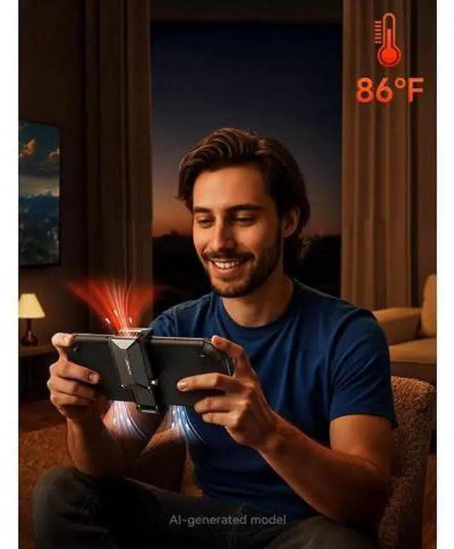 Alt view image 7 of 7 - Cooling Fan for Switch 2 (2025), Cool Down Accessories for Switch 2 | Switch 2 Fan (Stepless Adjustable Fan Speed) Cools to Enhance Performance & Extend Console Battery Life - Black (GP0201A)