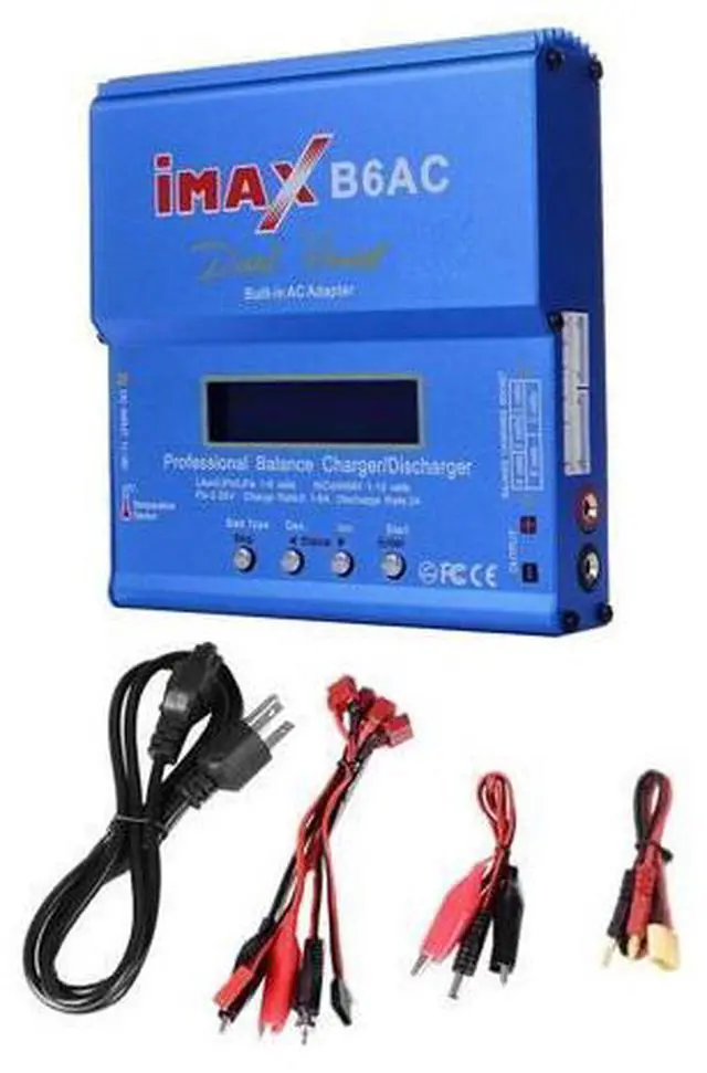 Main image of For IMAX B6AC 80W RC Balance Charger+XT60 Cable Digital Li-Ion LiFe Nimh Nicd PB Lipo Discharger US Plug