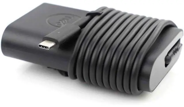Alt view image 2 of 7 - New Laptop Charger 65W(Watt) AC Power Adapter With Type c(USB-C/USBC) Tip Include Power Cord For XPS 12 9250 XPS 13 9350 9360 9365 9370 9380 Latitude 7370 7280 7480 5480 7275 5290 7490