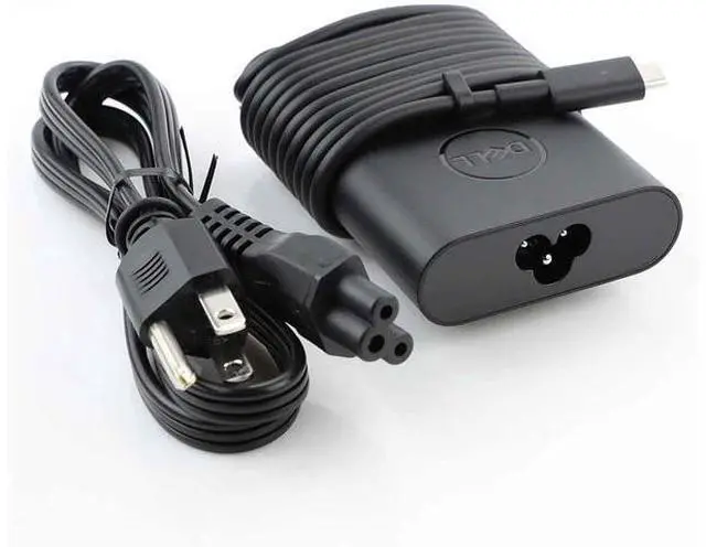 Alt view image 6 of 7 - New Laptop Charger 65W(Watt) AC Power Adapter With Type c(USB-C/USBC) Tip Include Power Cord For XPS 12 9250 XPS 13 9350 9360 9365 9370 9380 Latitude 7370 7280 7480 5480 7275 5290 7490