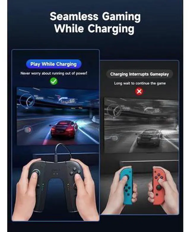 Alt view image 3 of 7 - Charging Grip & Slim Carrying Case for Switch 2