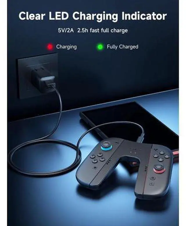 Alt view image 4 of 7 - Charging Grip & Slim Carrying Case for Switch 2