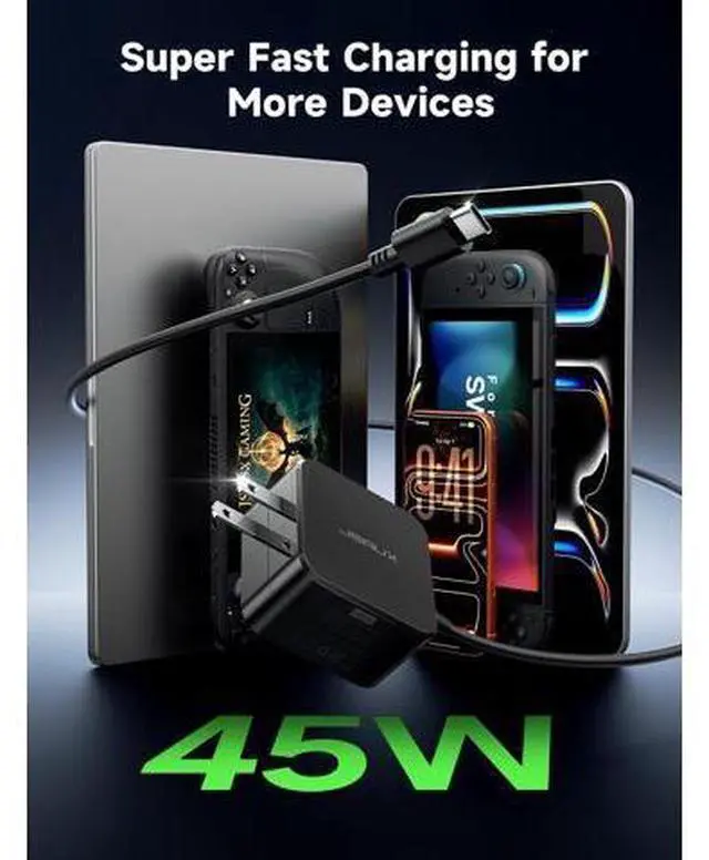 Alt view image 2 of 7 - 45W USB C Charger + 65W USB C Charger