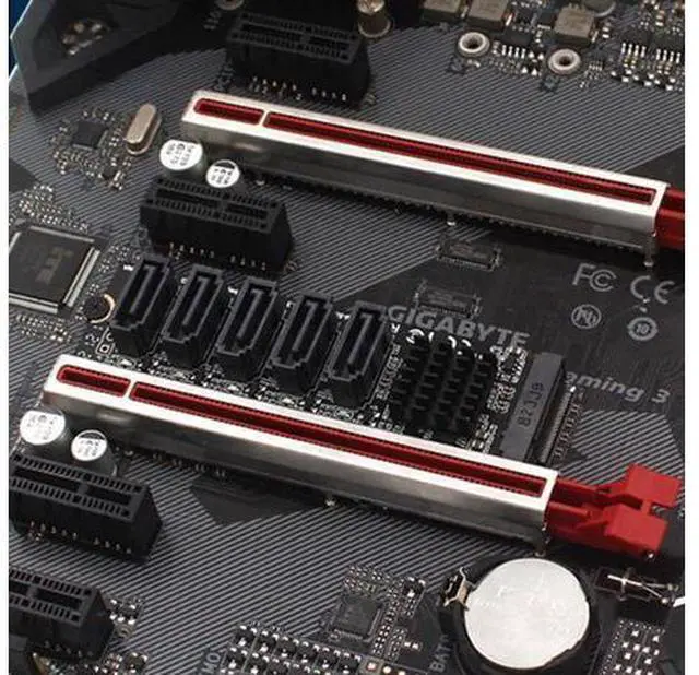 Alt view image 5 of 5 - NVME M.2 NGFF M-Key PCI Express to SATA 3.0 6Gbps 5 Ports Adapter Converter Hard Drive Extension Card JMB585 2280