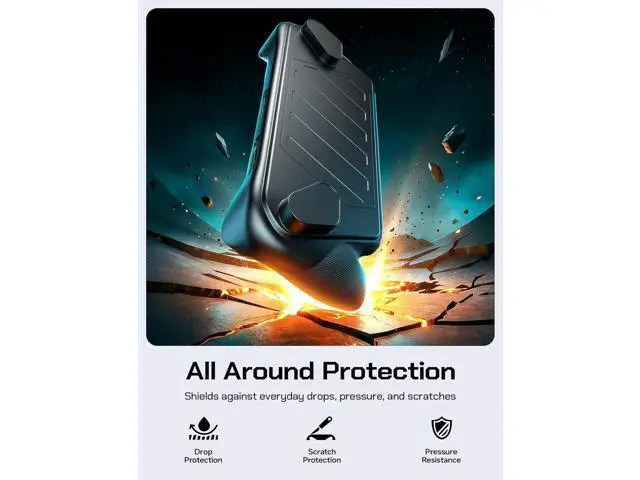 Alt view image 3 of 7 - ModCase for ROG Xbox Ally and ROG Xbox Ally X, Full Protective Case with Detachable Front Cover, Kickstand, Expansion Strap, Anti Slip Ergonomic Grip