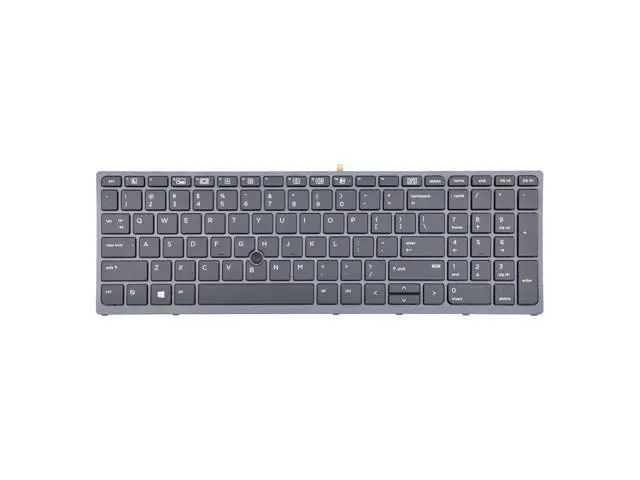 Alt view image 2 of 5 - SUNMALL Replacement Keyboard Compatible with New Replacement Keyboard for HP Zbook 15 G3 G4 Zbook 17 G3 G4 Backlit Pointer US 848311-001 PK131C31A00