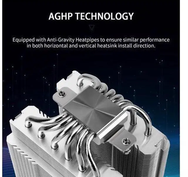 Alt view image 2 of 7 - Peerless Assassin 120 SE V3 CPU Cooler, 6-heatpipe AGHP Technology, Dual 120mm PWM Fans, 2000 RPM Speed, PA120SE 3rd Generation Compatible with AM5/Intel LGA 1700/1851/115X/1200 sockets