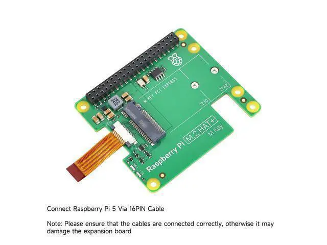 Alt view image 7 of 7 - Raspberry Pi5 M.2 HAT+ PCIE Expand Board Supports NVMe Protocol SSD, High-Speed Reading/Writing (Standard Kit)