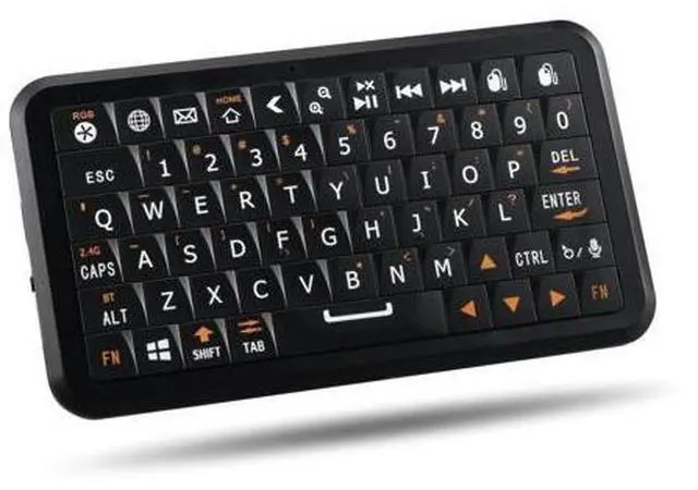 Main image of Mini Keyboard with Dual-mode 2.4G/Bluetooth Wireless Keyboard, Ultra-Slim and Portable,Air Mouse Gestures,RGB Backlit,Compatible with Smart TVs/PCs/Tablets/Phones (iOS/Android/Win/Mac) (Update)