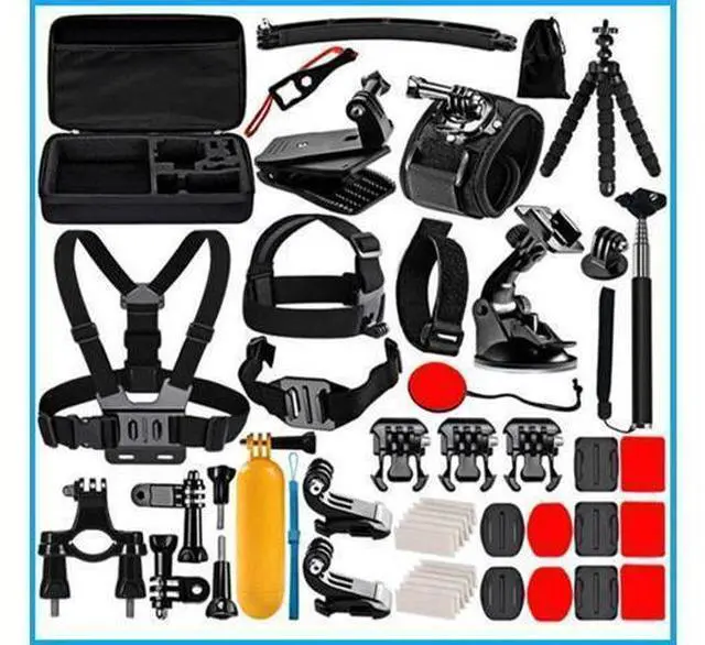 Main image of Camera Accessories with Accessories Bag Tripos Stand Selfie Stick Phone Holder Phone Clip and Cold Shoe for Gopro Hero Series