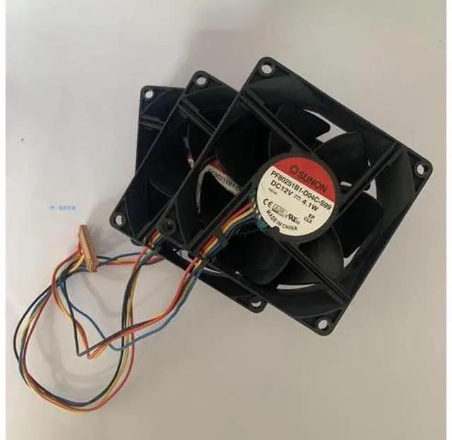 Alt view image 2 of 2 - 3pcs/set PF80251B1-D04C-S99 for Sunon 8cm 8025 DC 12V 4.1W Server Chassis Cooling Fan