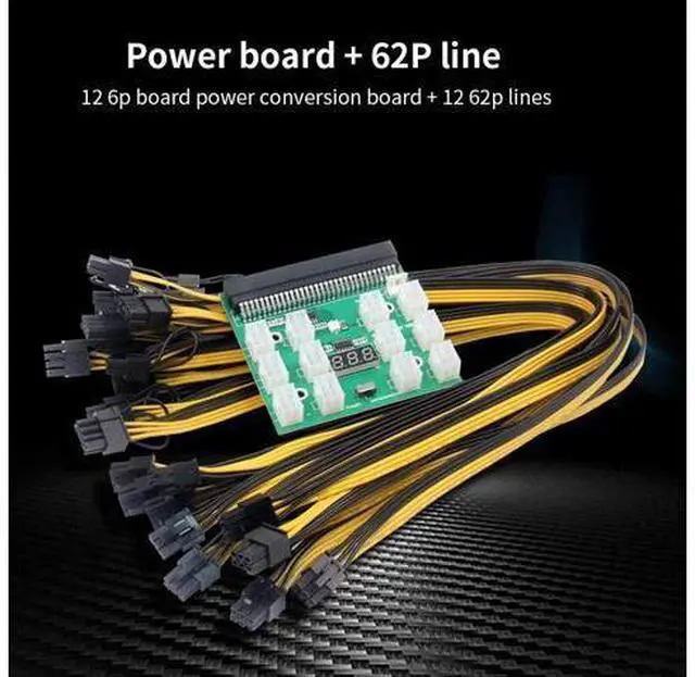 Main image of Breakout Board Adapter 12x6pin Server Power Supply Board 12V PCI-E Power Supply Circuitboard Dropshipping