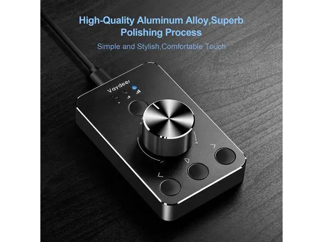 Alt view image 3 of 5 - Vaydeer Volume Control Knob with One-Click Mute Function and 3 Volume Control Modes, USB Volume Knob Multimedia Controller for Win 7/8/10/Mac, Gift for Festivals Loved Ones