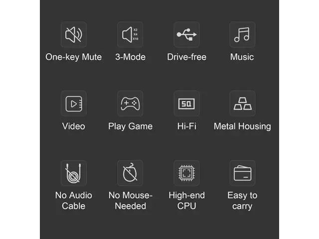 Alt view image 4 of 5 - Vaydeer Volume Control Knob with One-Click Mute Function and 3 Volume Control Modes, USB Volume Knob Multimedia Controller for Win 7/8/10/Mac, Gift for Festivals Loved Ones