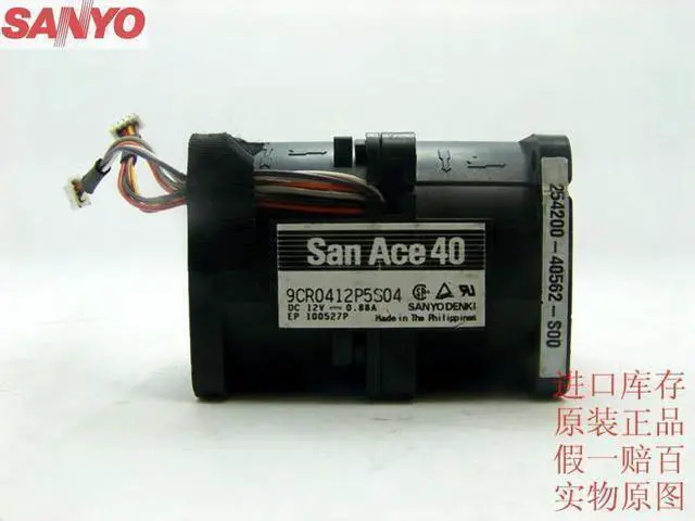 Main image of Genuine For Sanyo 4056 12V 0.88A 9CR0412P5S04 1U / 2U server CPU fan
