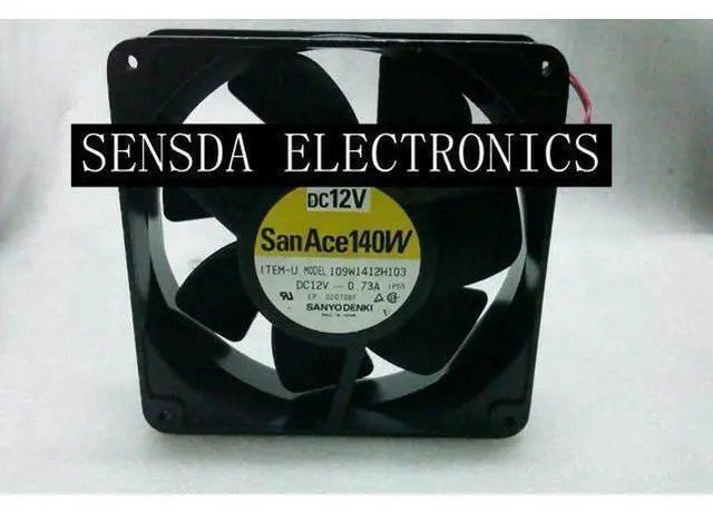 Main image of 140mm fan For SANYO 109W1412H103 0.73A 14038 14CM Large Air Flow Aluminum Frame Heat Dissipating Fan 12V