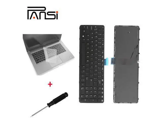 Alt view image 2 of 4 - Send Keyboard Film US Keyboards Positivo Notebook Dns Packard Bell for HP 15 17 G1 G2 ZBOOK Black Frame