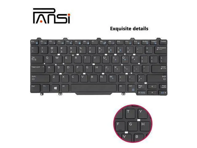 Alt view image 2 of 4 - for Dell Notebook Keyboard Latitude 13 3340 3350 E5450 E5470 E7470 E7450 Replacement Dns Clevo Cheap Keyboard Packard Bell US