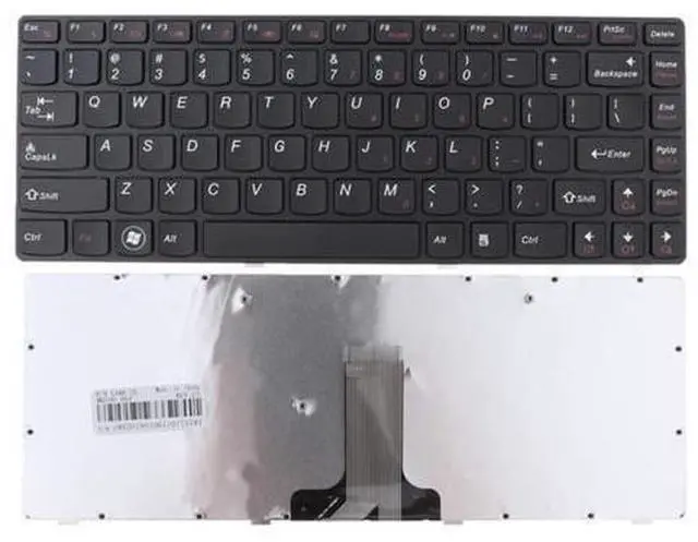 Main image of PANSHI Laptop Replacement US Layout Keyboard for Lenovo G480 G485 Z480 Z380 Z485 G410 G490 G400 G405 Black