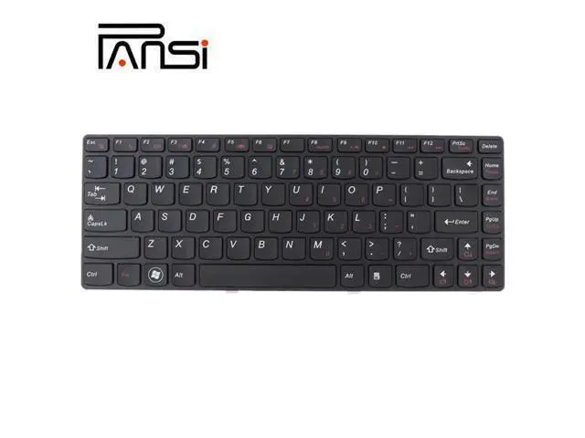 Alt view image 2 of 4 - PANSHI Laptop Replacement US Layout Keyboard for Lenovo G480 G485 Z480 Z380 Z485 G410 G490 G400 G405 Black