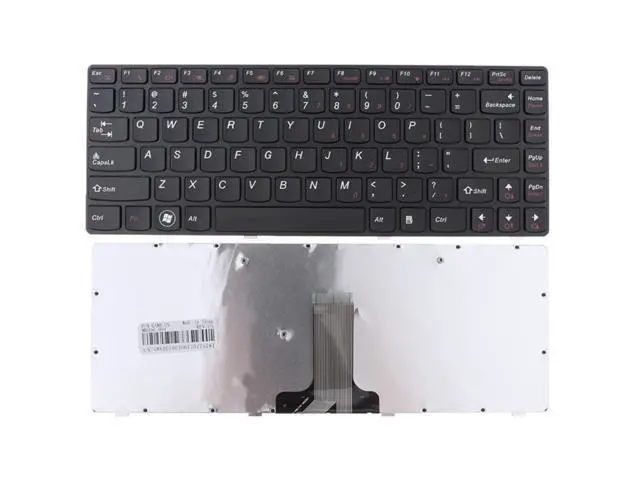 Alt view image 3 of 4 - PANSHI Laptop Replacement US Layout Keyboard for Lenovo G480 G485 Z480 Z380 Z485 G410 G490 G400 G405 Black