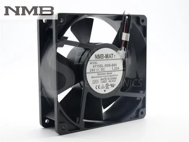 Main image of For NMB 4715SL-05W-B60 12038 DC 24V IP55 1.20A waterproof axial cooling fan
