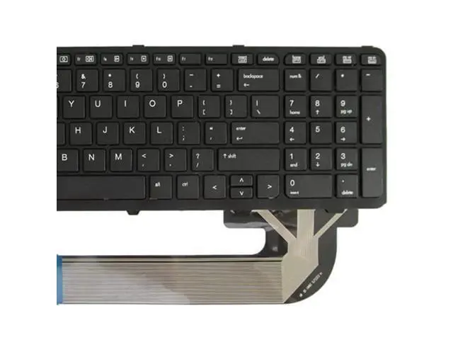 Alt view image 3 of 4 - Keyboard Compatible for HP ProBook 450 G0 450 455 G1 768787-001 768787-B31 727682-001 with Frame US Black