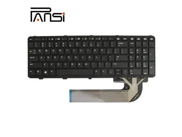 Alt view image 2 of 4 - Keyboard Compatible for HP ProBook 450 G0 450 455 G1 768787-001 768787-B31 727682-001 with Frame US Black