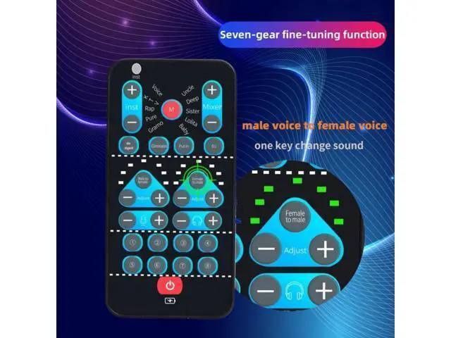 Alt view image 6 of 6 - High-Definition Portable Voice Changer Sound Card with Real-Time Transformation, Ideal for Streaming, Gaming, and Entertainment Scenarios (M10-for iPhone)