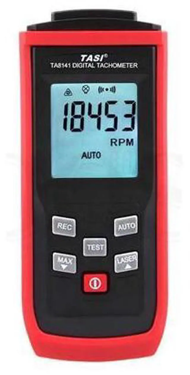 Main image of New Handheld Non-Contact Digital Tachometer Tach RPM Tester Measuring Device Tool TA8142 High Performance 2.5~99,999RPM