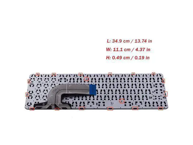 Alt view image 3 of 4 - Laptop Keyboard for HP Pavilion 250 G3 255 G3 250 G2 255 G2 15-D 15-E 15-G 15-R 15-N 15-S 15-F 15-H 15-A Series US with Frame