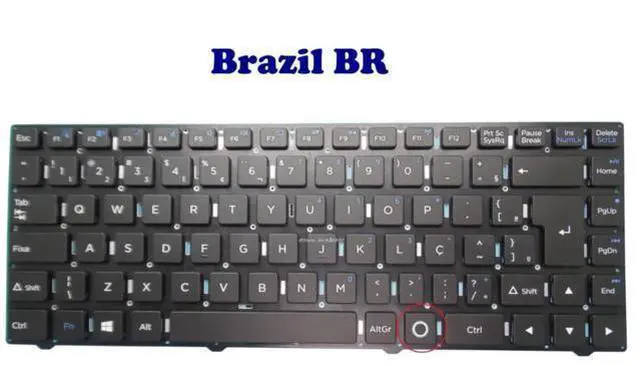 Main image of BR Keyboard For Positivo Stilo XCi7660 XCi7650 XC7660 XC8660 XCI8660 XC5631 XC3553 One XC3630 XC3620 XC3550 XC3660 Colors XC3634