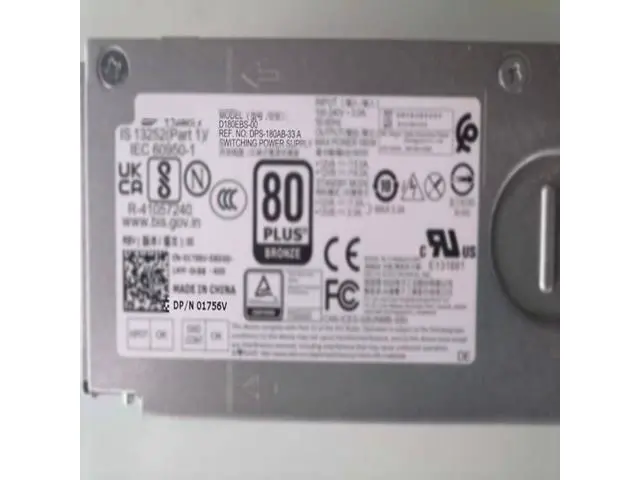 Alt view image 5 of 6 - PSU for 3710 3910 8P 180W Power Supply 01756V D180EBS-00 AC180EBS-00 F3J97 H180EBS-00 L180EBS-00 0T685J NC77H