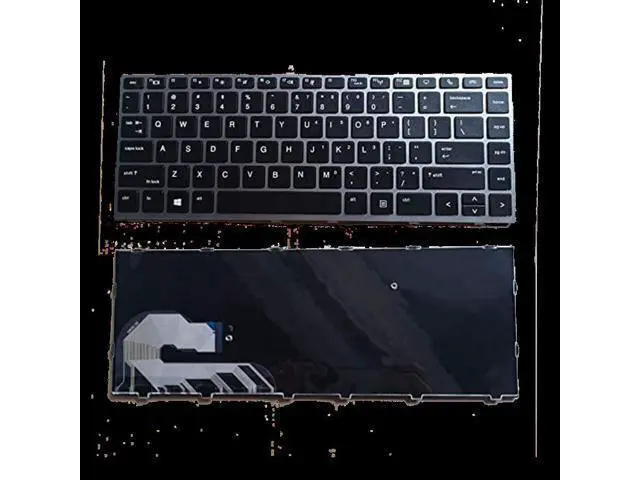 Alt view image 4 of 4 - US Positivo Notebook Keyboard for Laptop Dns Clevo for HP EliteBook 840 846 745 G5 L14378-001 L11307-001